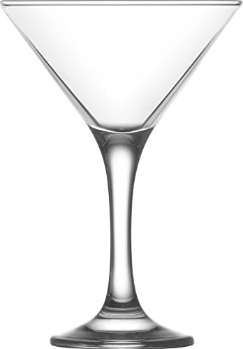 6.5 Ounce Clear Glass Martini Glasses Set of 6 N737901
