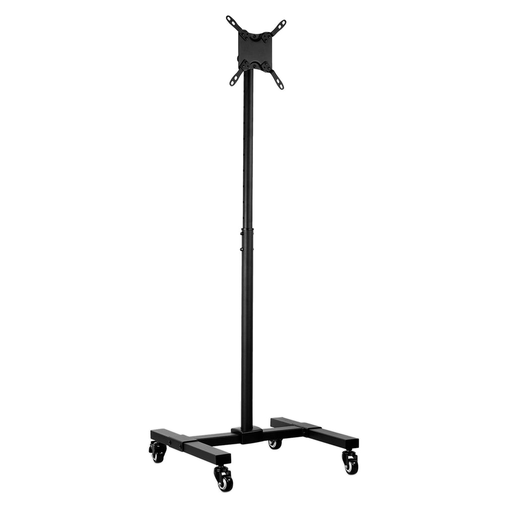 Black Mobile TV Stand with Locking Wheels K9812