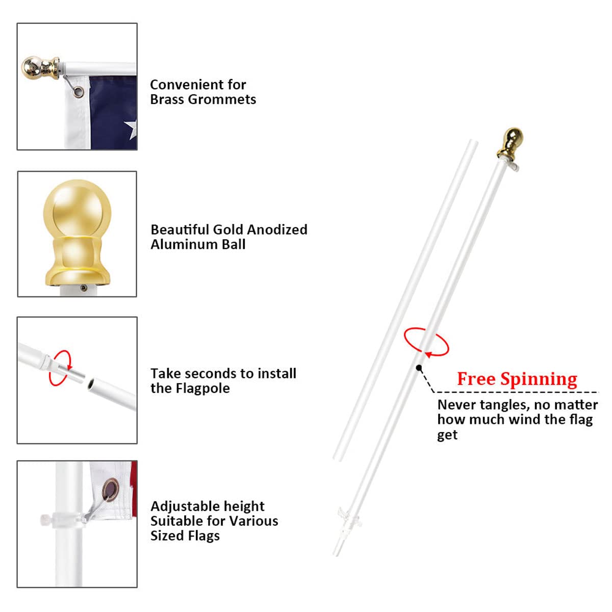 Flag Pole and Bracket Kit J81392