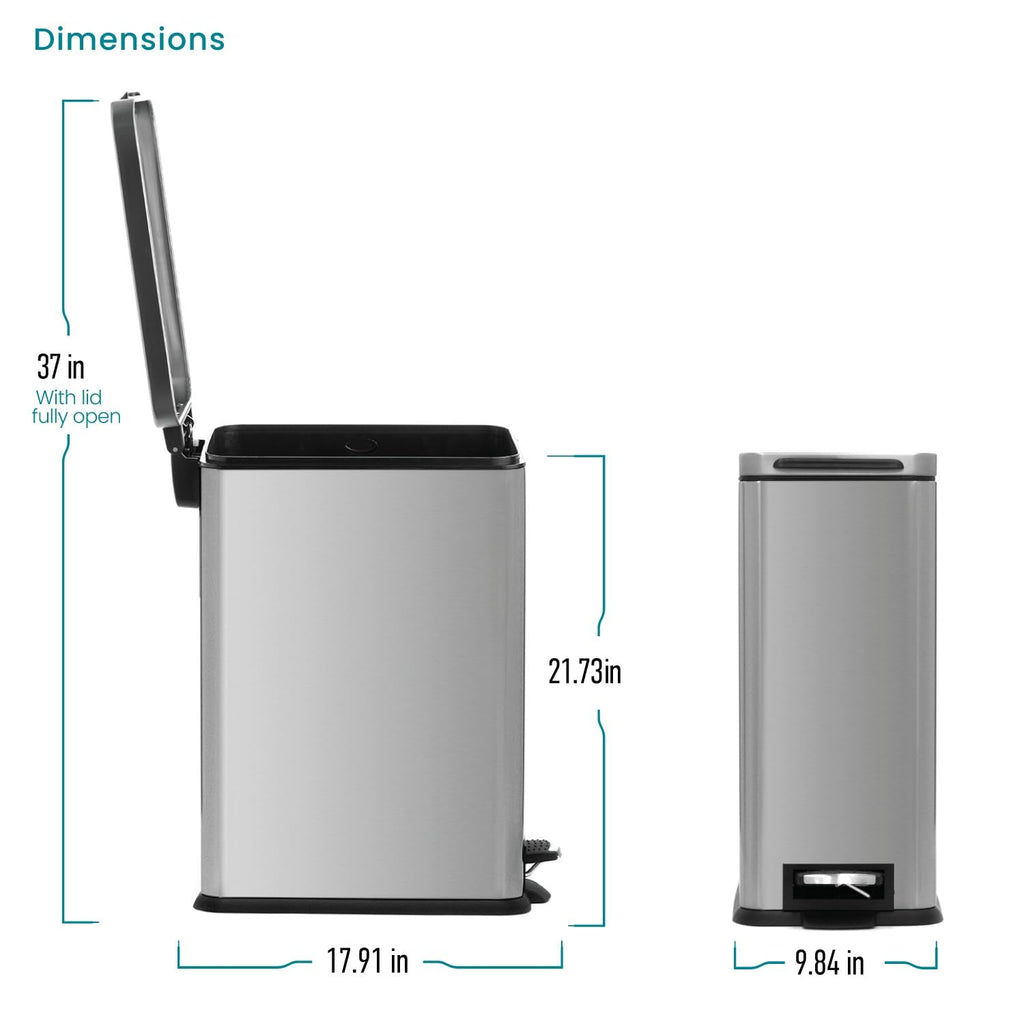 8 Gallon Kitchen Trash Can L465