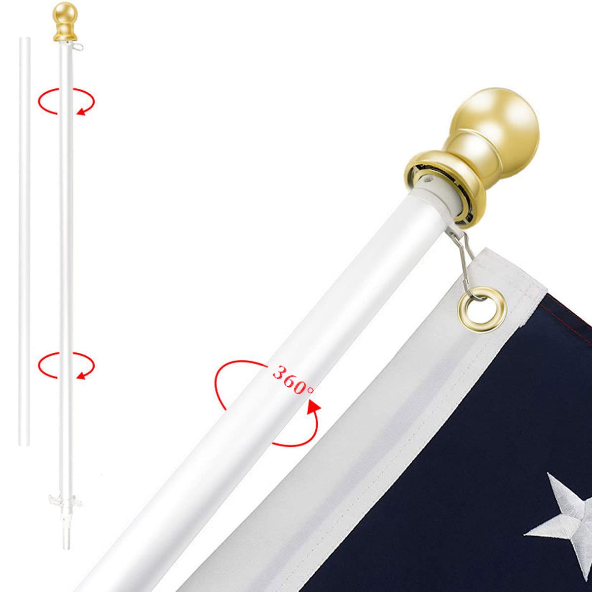 Flag Pole and Bracket Kit J81392
