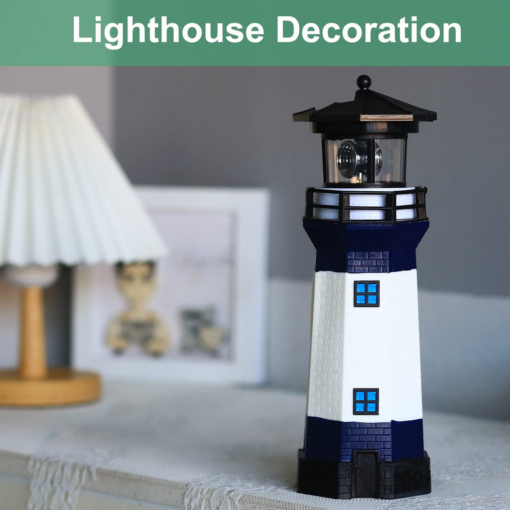 Solar LED Lighthouse Lamp Outdoor Decorative F362