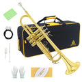 Trumpet Instrument with Case, Mouthpiece, Cloth and Gloves N816
