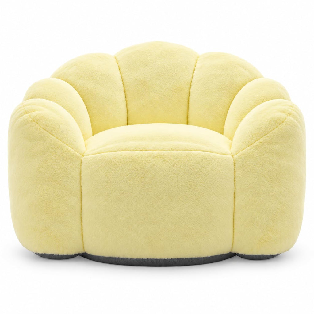 Yellow Memory Foam Bean Bag Chair L89072