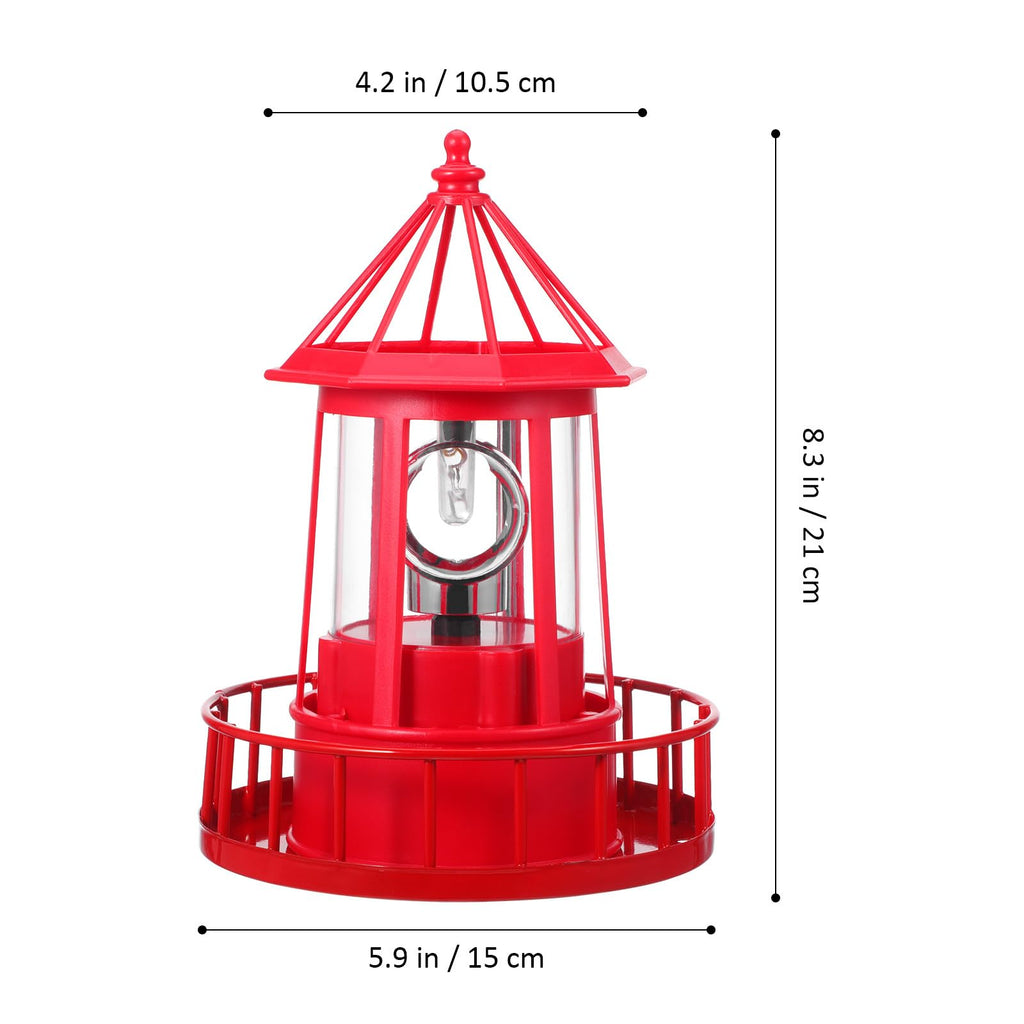 Solar Powered Lighthouse Statue Light R152378