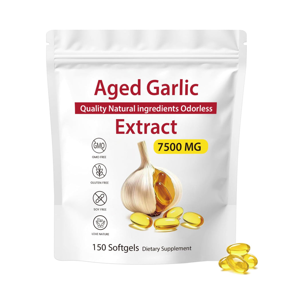Odorless Aged Garlic Extract 7500mg Softgels Z100378
