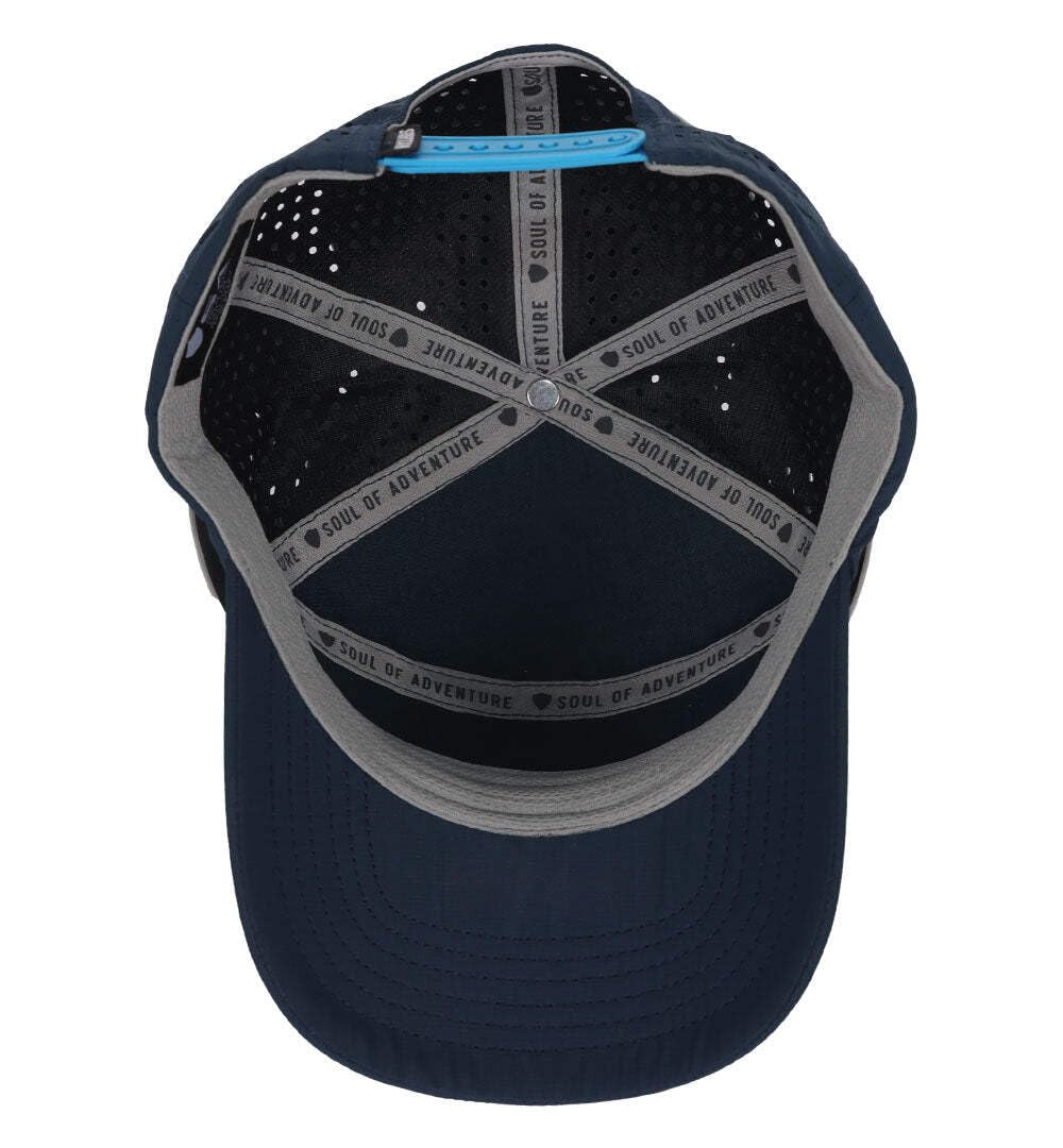 Navy Aqua Trucker Hat H85046