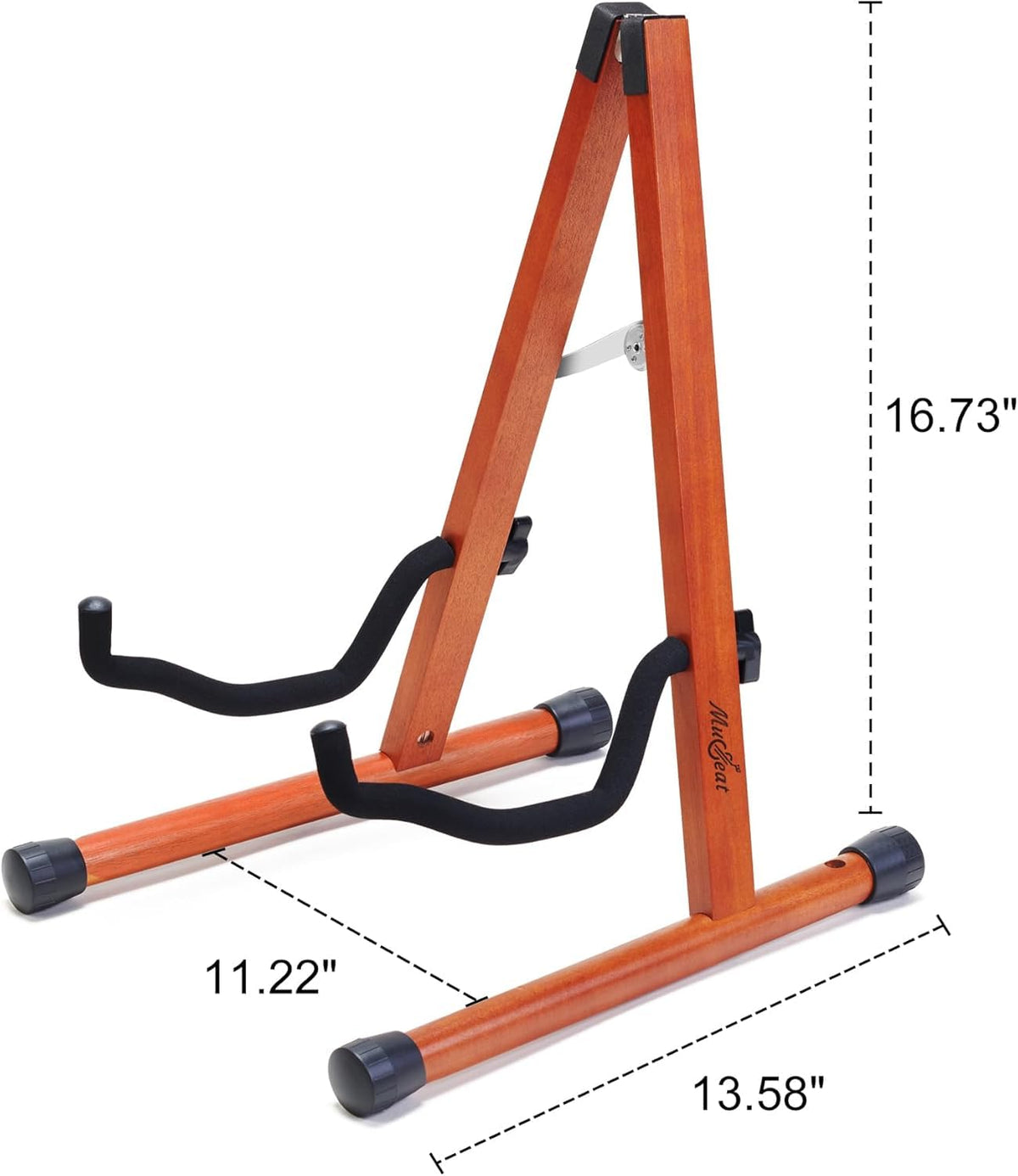 Mahogany Wood A-Shape Cello Stand with Bow Holder D29555