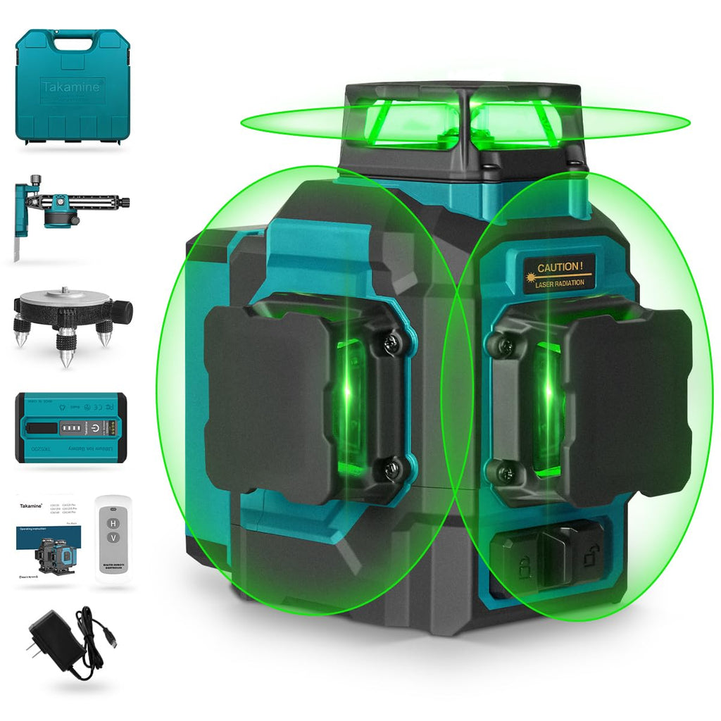 Green 3x360° 12 Lines Self Leveling Laser Level G3593