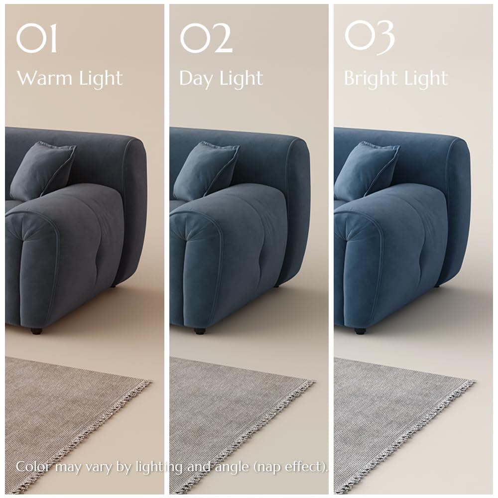 Oversized U-Shaped Sectional Sofa with Ottoman A469