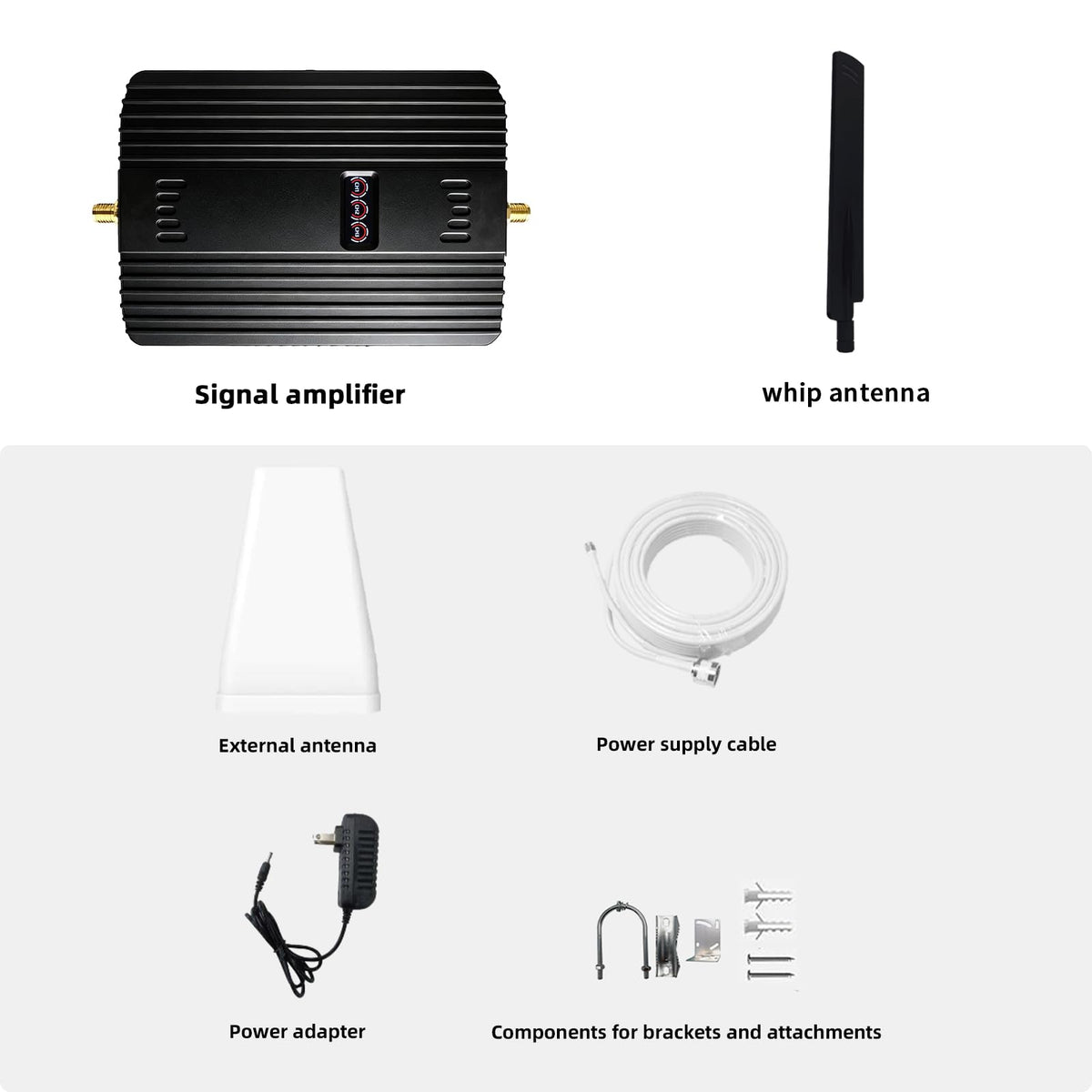 Cell Phone Booster 5G 4G LTE 3G Up to 3000Sq Ft W83342