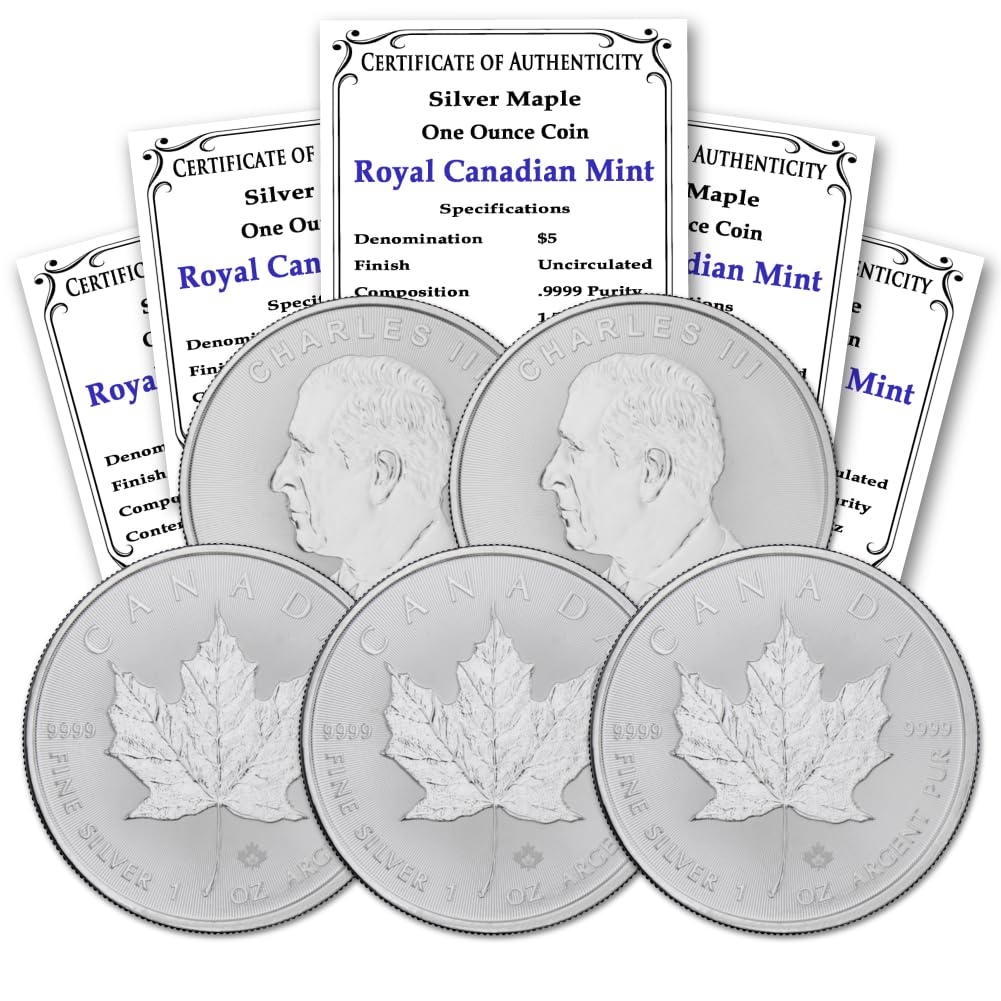 1 oz Canadian Maple Leaf Silver Coins I9242