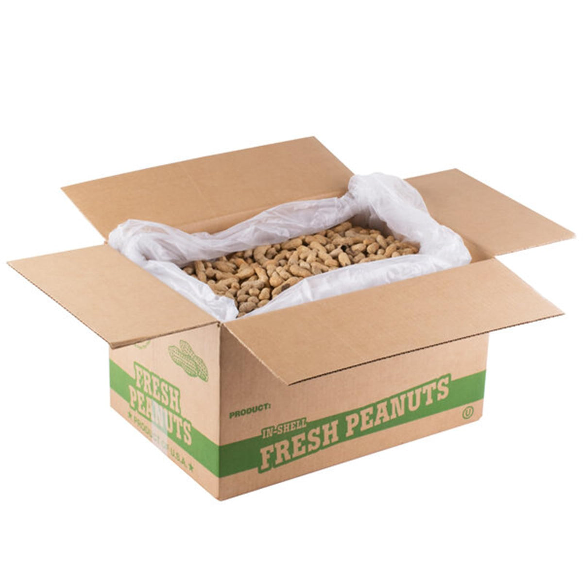Roasted Unsalted in-Shell Peanuts 25 lb F478890