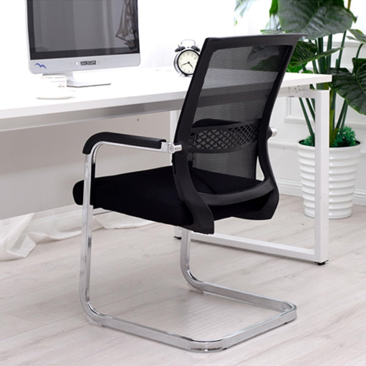 Orange Mesh Ergonomic Desk Chair with Lumbar Support H672