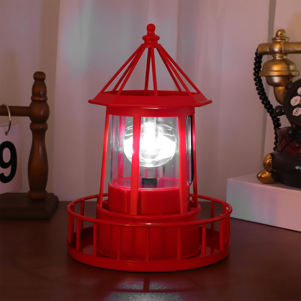 Solar Powered Lighthouse Statue Light R152378
