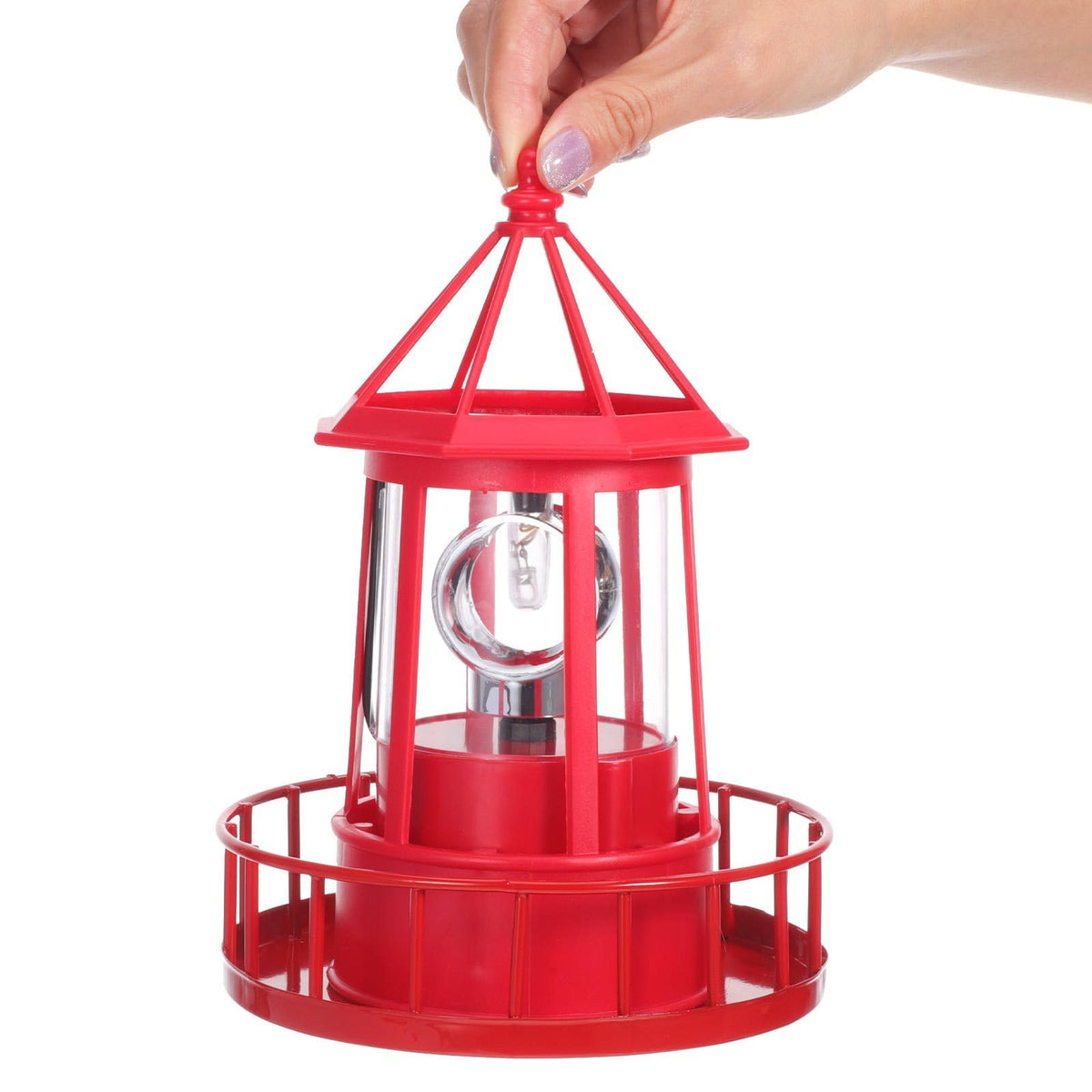 Solar Powered Lighthouse Statue Light R152378