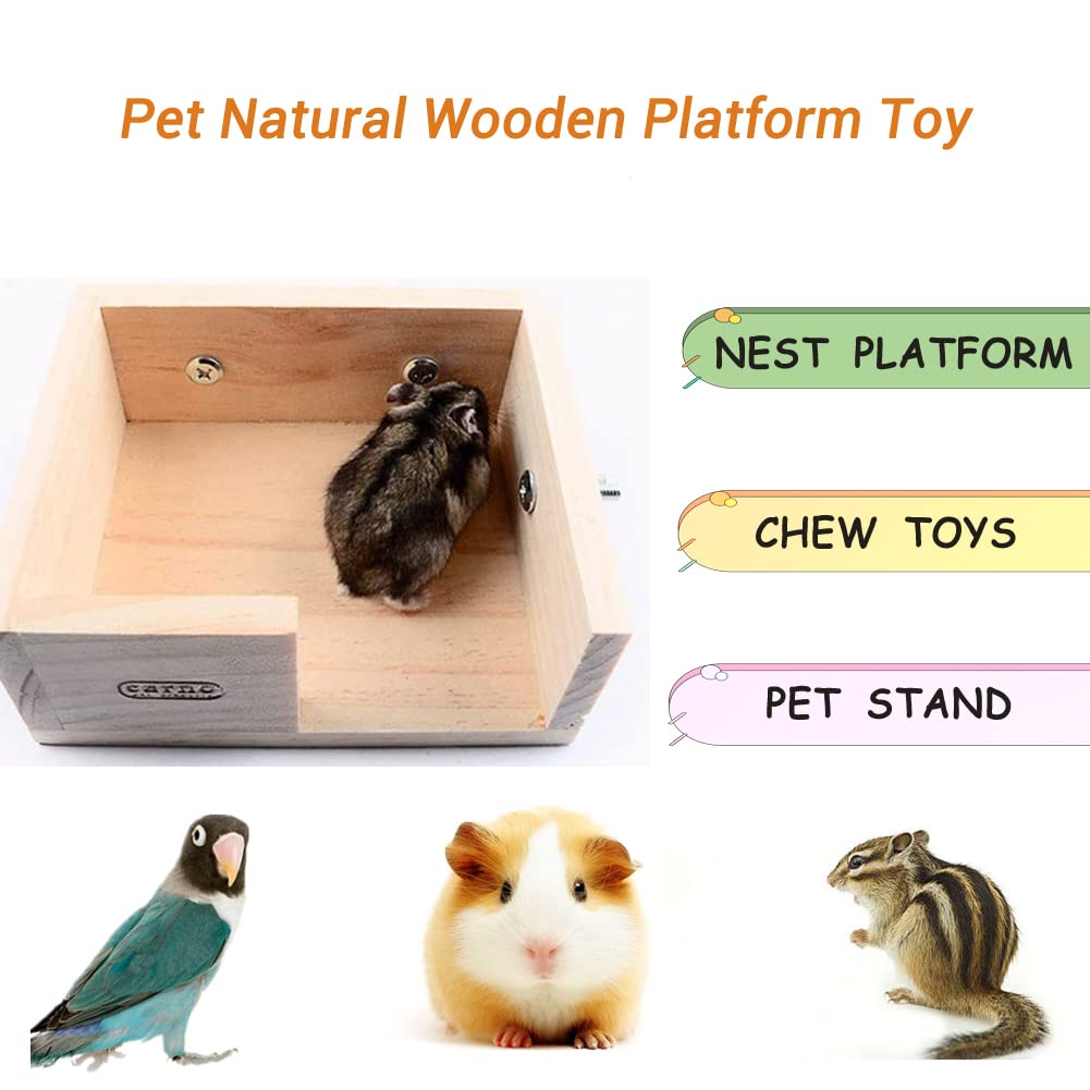 Wooden Hamster Platform Cage Accessories B21900