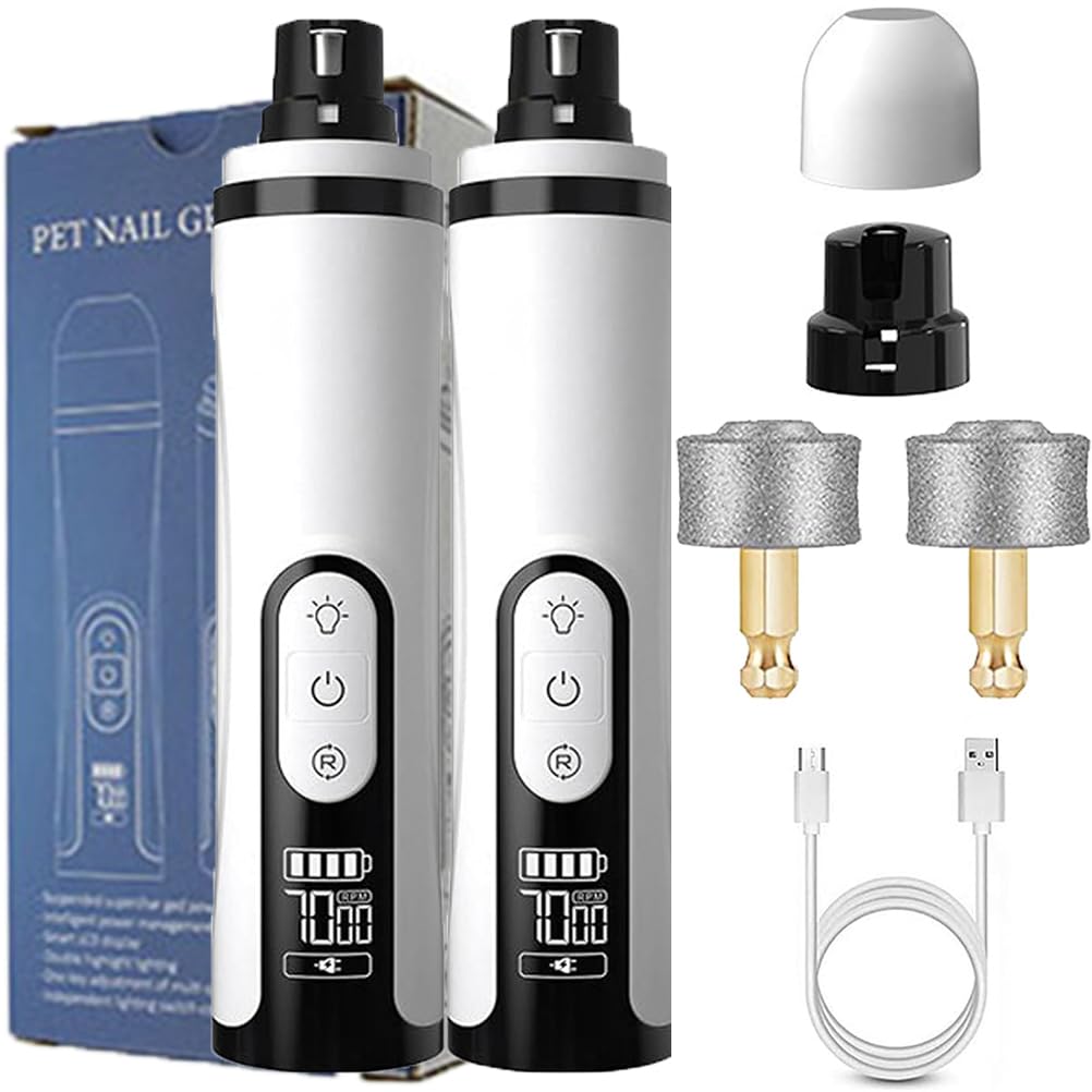 Cordless Nail Trimmer Grinder 3 Speeds 2 Sets J910328