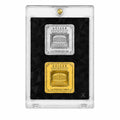 Square Bar Display Case, Magnetic One Touch Bullion Holder, 1 oz (2 Slots) N134