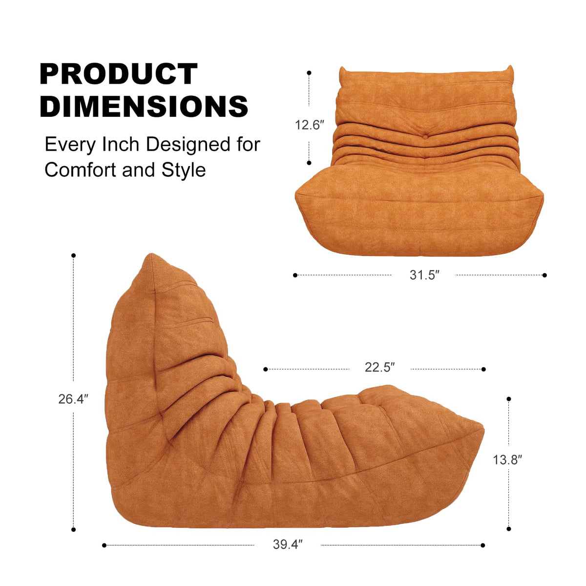 Memory Foam Bean Bag Sofa B433250