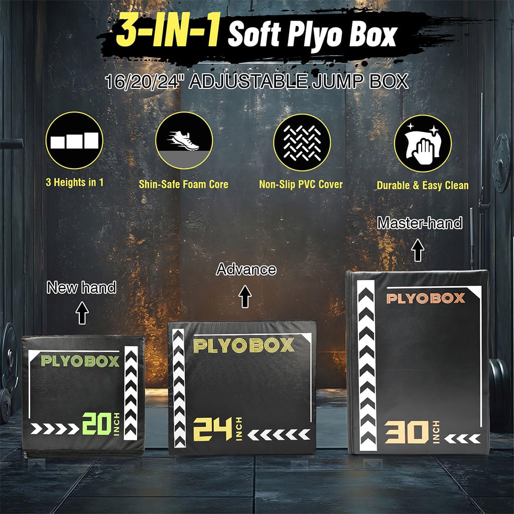 3-in-1 Plyometric Jump Box F300572