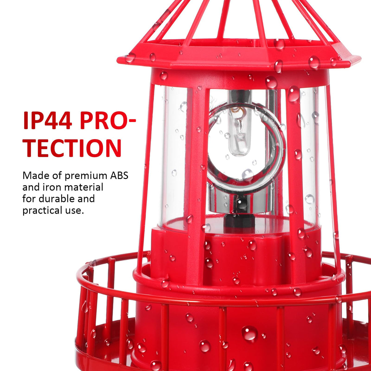 Solar Powered Lighthouse Statue Light R152378