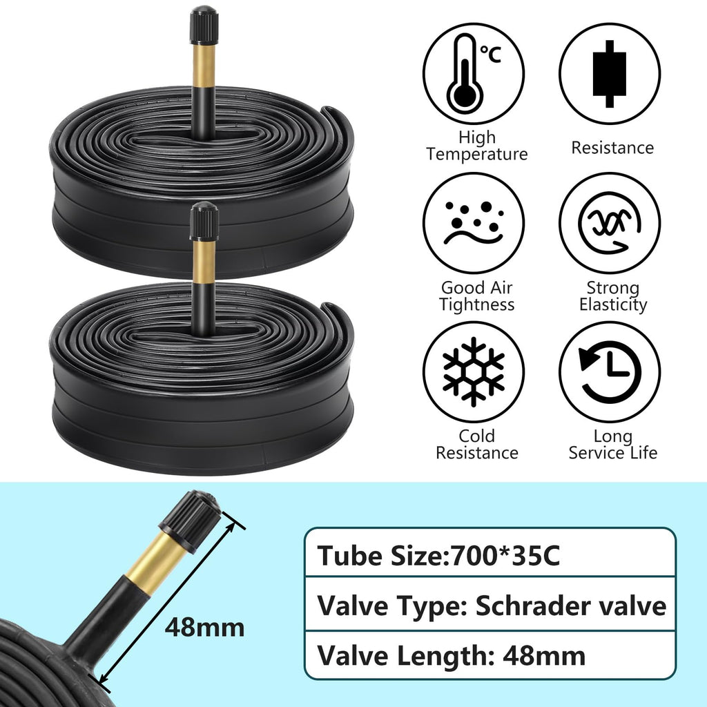 Foldable Road Bike Tires and Inner Tubes 2-Pack K95615