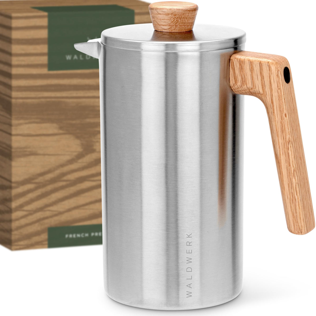 34 oz Stainless Steel Double Wall French Press B312447