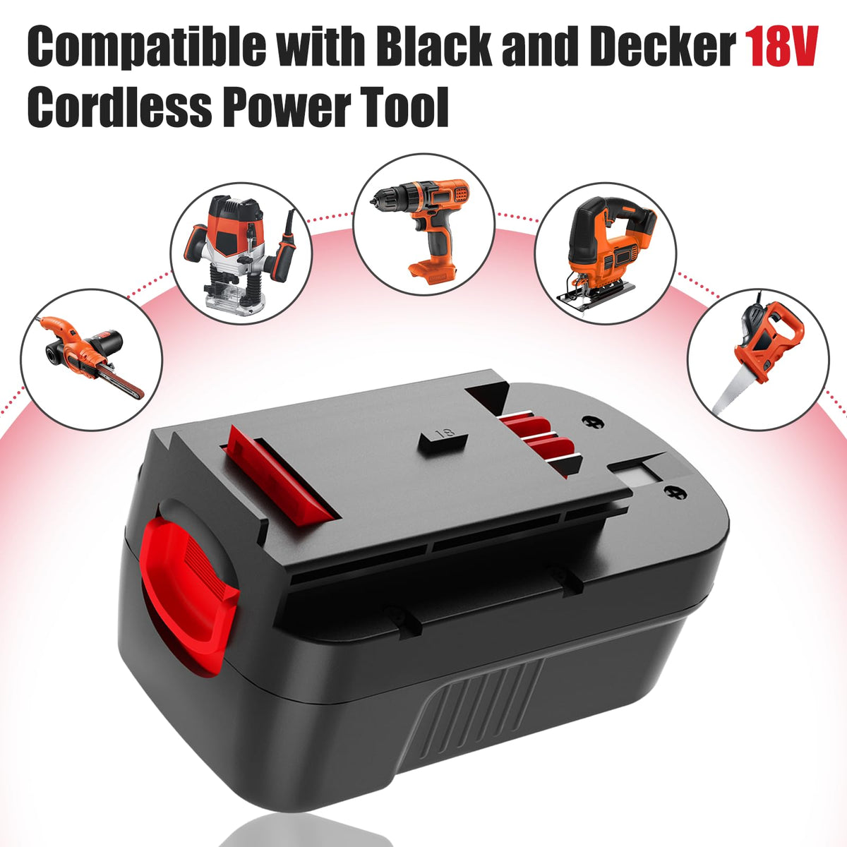 2Pack 4.5Ah Replacement 18V Battery R370238
