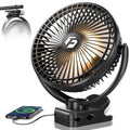 8" Clip On Fan with Lights E962