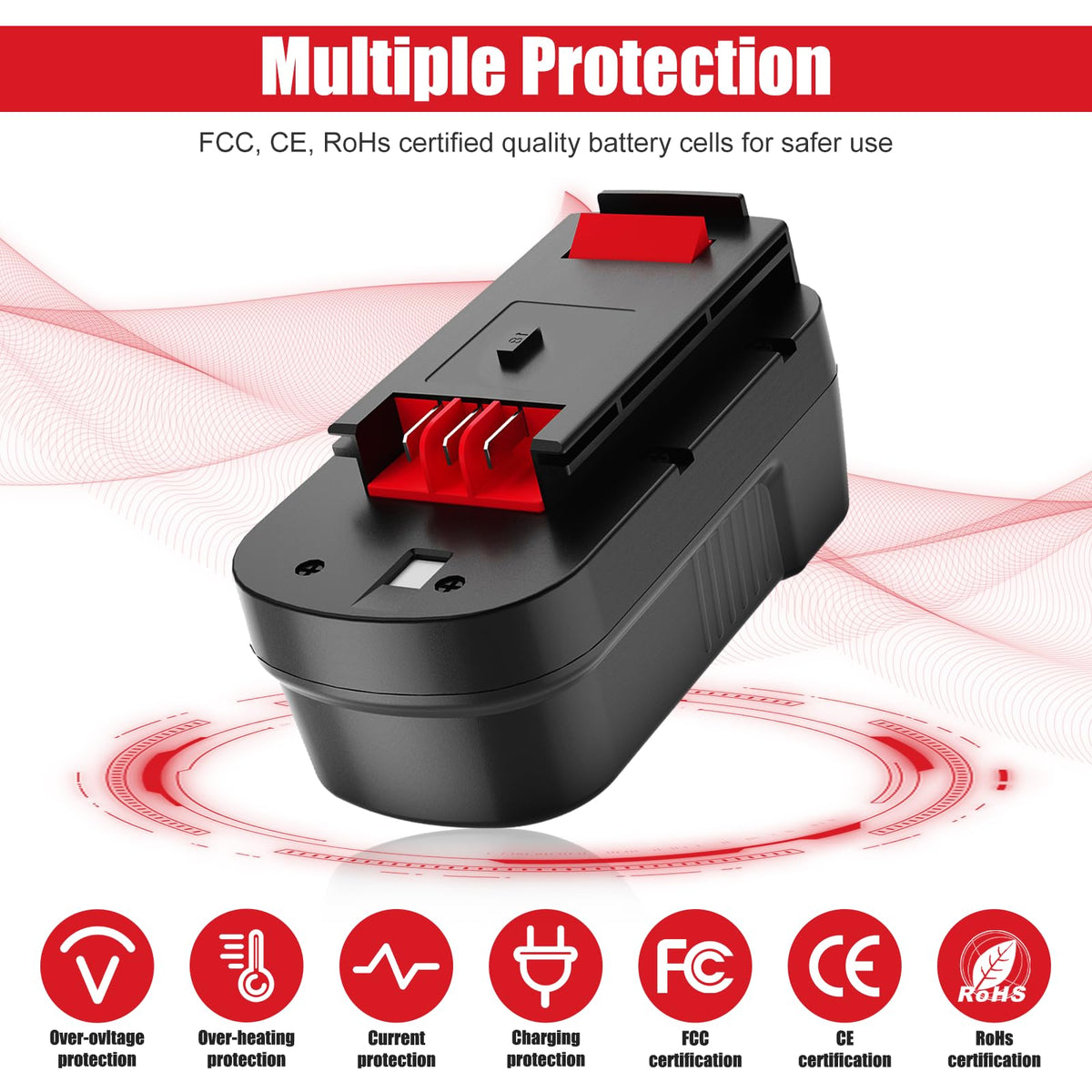 2Pack 4.5Ah Replacement 18V Battery R370238