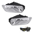 Driving Fog Lights Lamps Replacement with H11 12V 55W Halogen Bulbs & Wiring Harness Kit (Clear Lens) X261