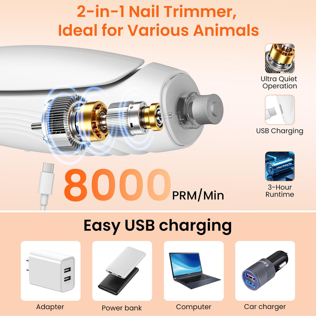 2-in-1 Dog & Cat Nail Clippers and Grinder U610