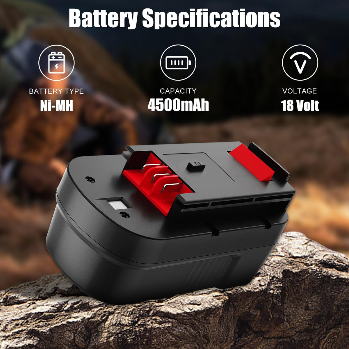 2Pack 4.5Ah Replacement 18V Battery R370238