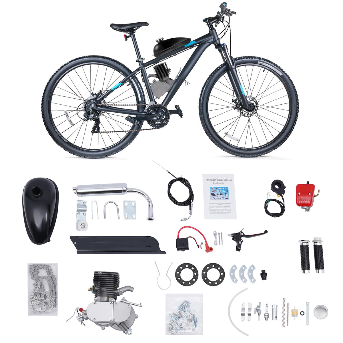 2 Stroke Air-Cooling Bicycle Motor Kit A297