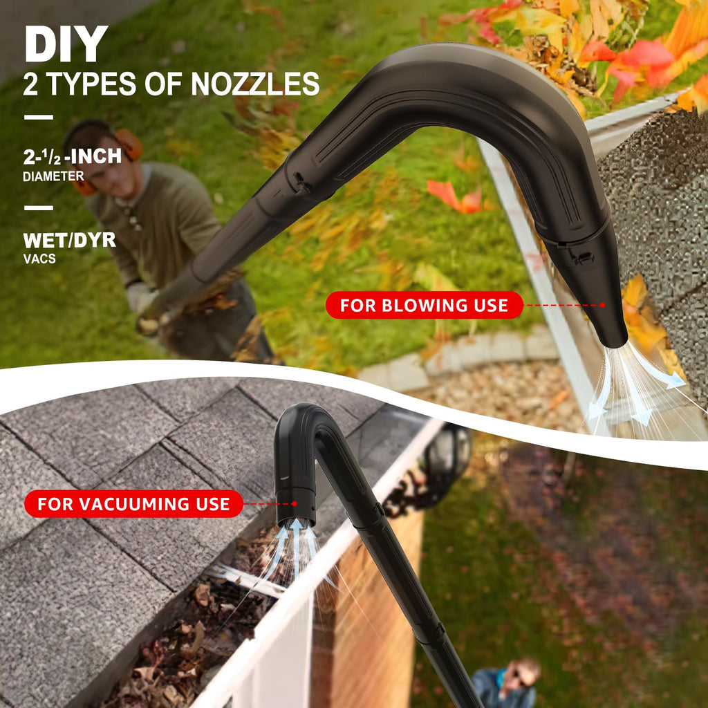 2-1/2 in. Gutter Cleaning Attachment Kit for Wet Dry Vac E8884