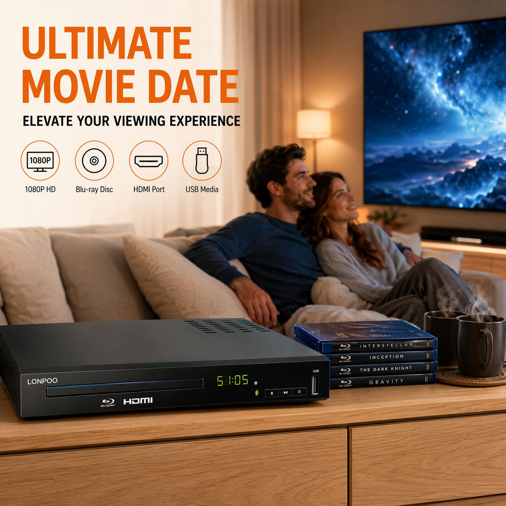 Blu-Ray Disc Player 1080P HDMI J296813