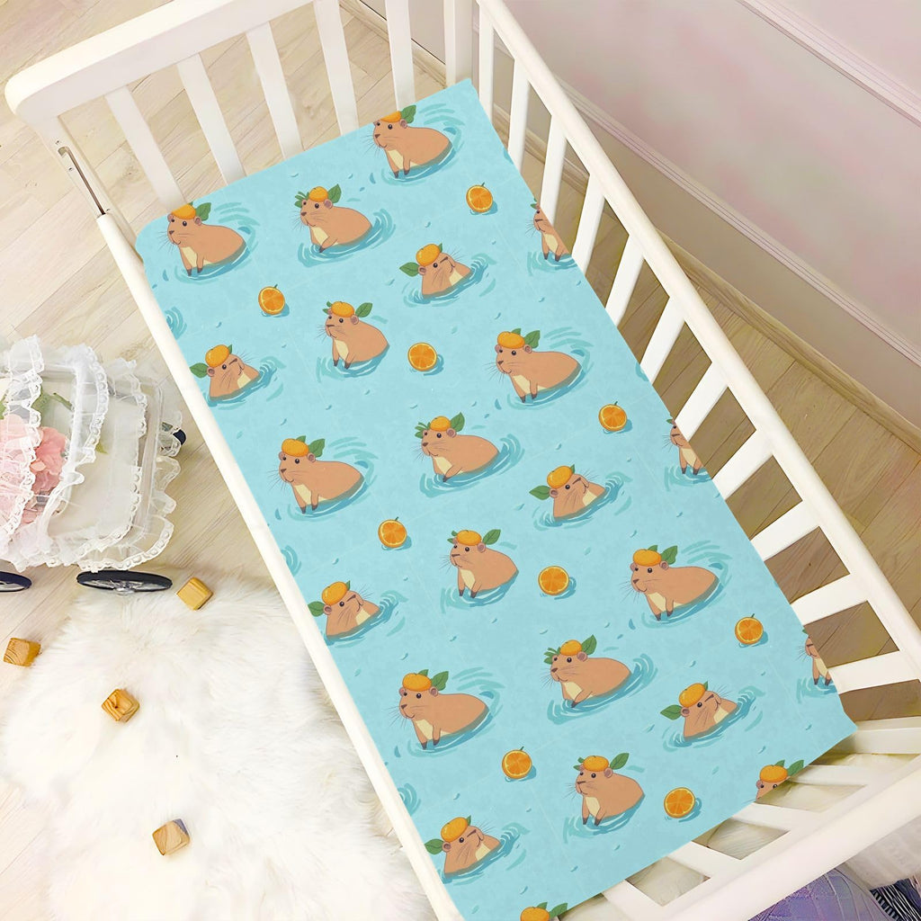 Soft Breathable Microfiber Crib Sheet, Fits Standard Size 28in x 52in A24375