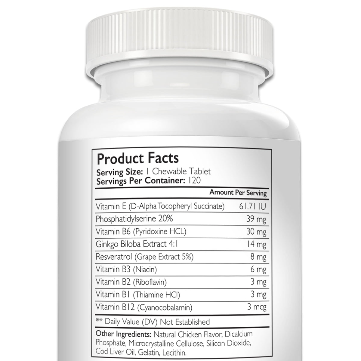 120 Chewable Tablets Cognitive Support Dog Supplement F947