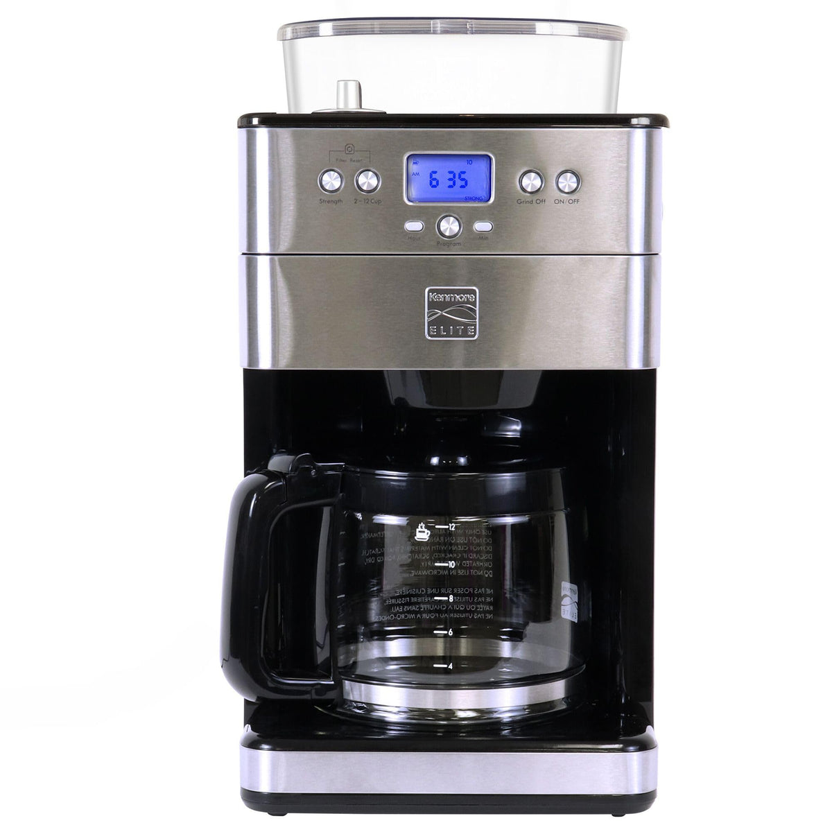 Grind and Brew 12 Cup Programmable Coffee Maker with Burr Grinder E4544