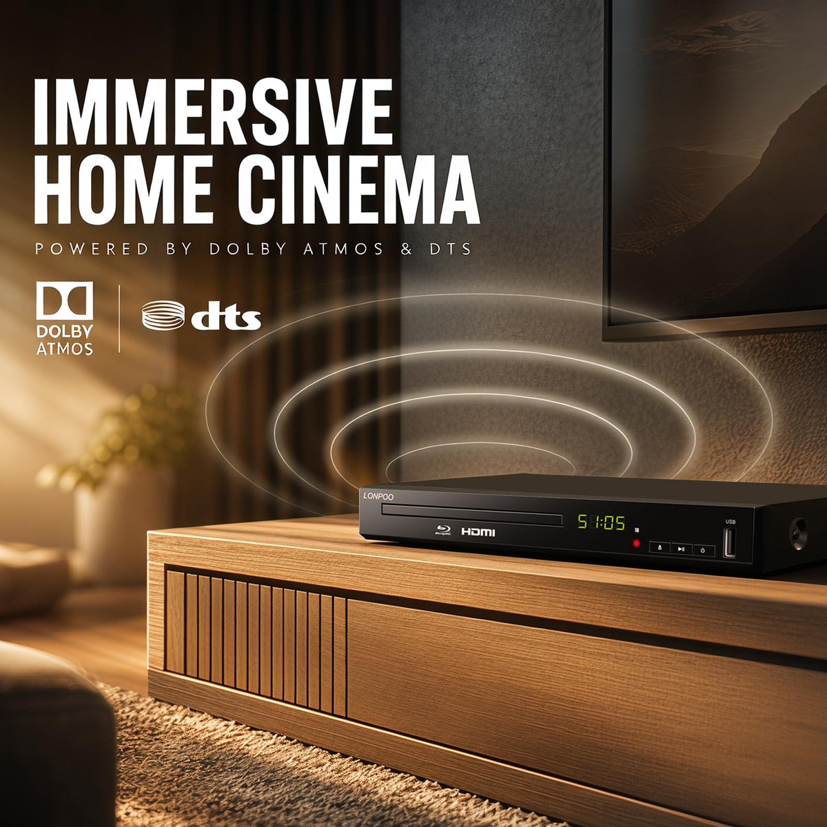 Blu-Ray Disc Player 1080P HDMI J296813