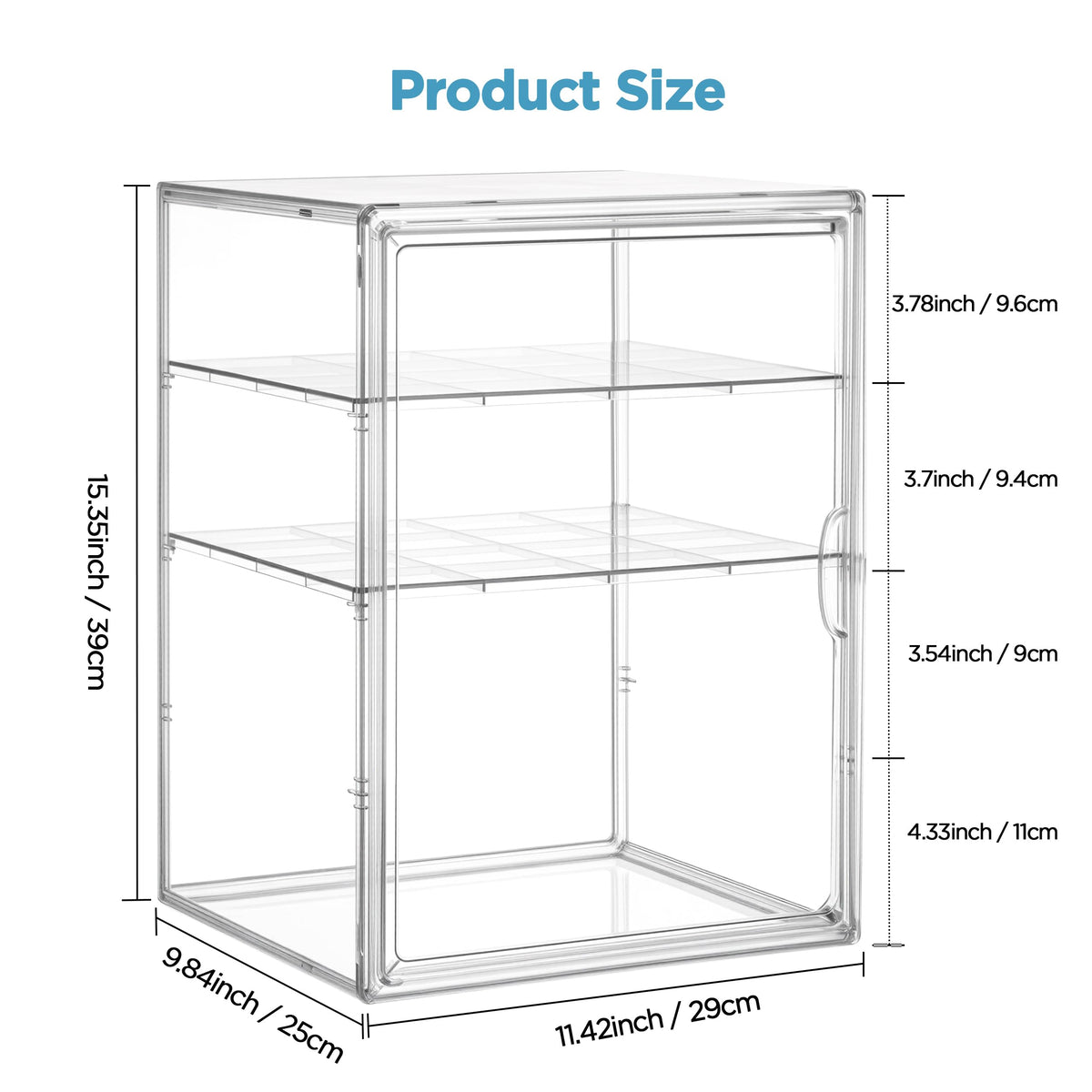 3 Tiers Adjustable Clear Acrylic Baby Bottle Storage Organizer N257103
