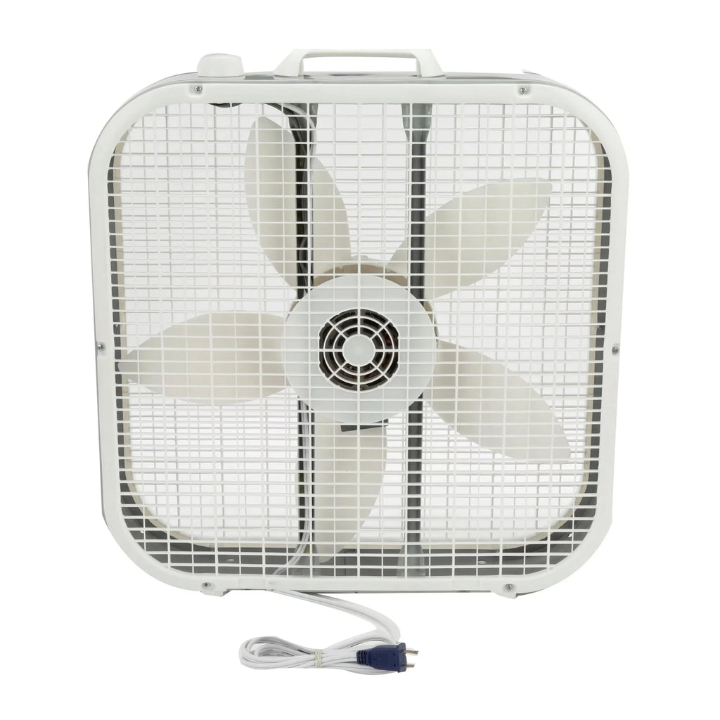 20" White Box Fan, 3 Speeds O543176