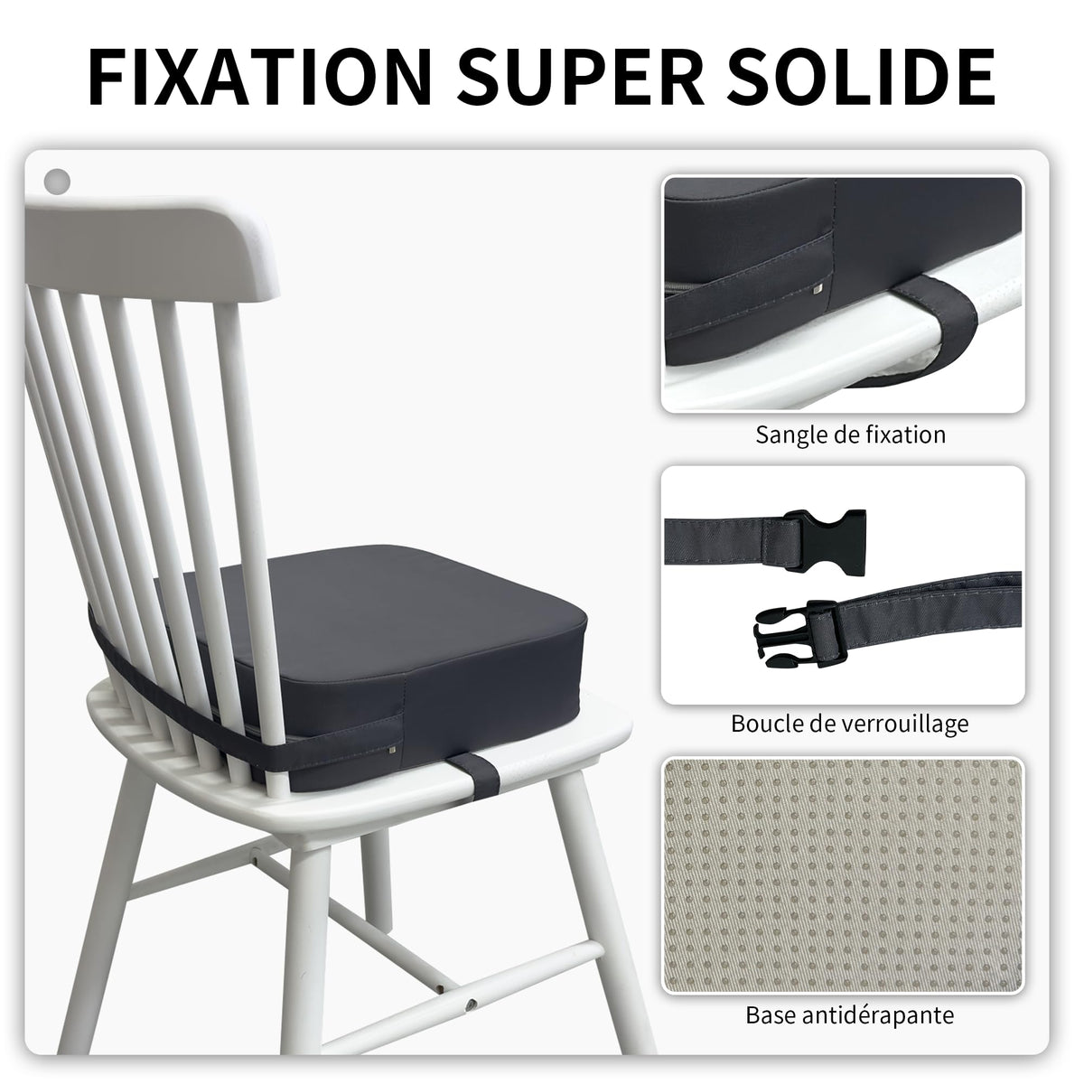 Waterproof High Density Foam Toddler Booster Seat with Non-Slip Bottom T385415