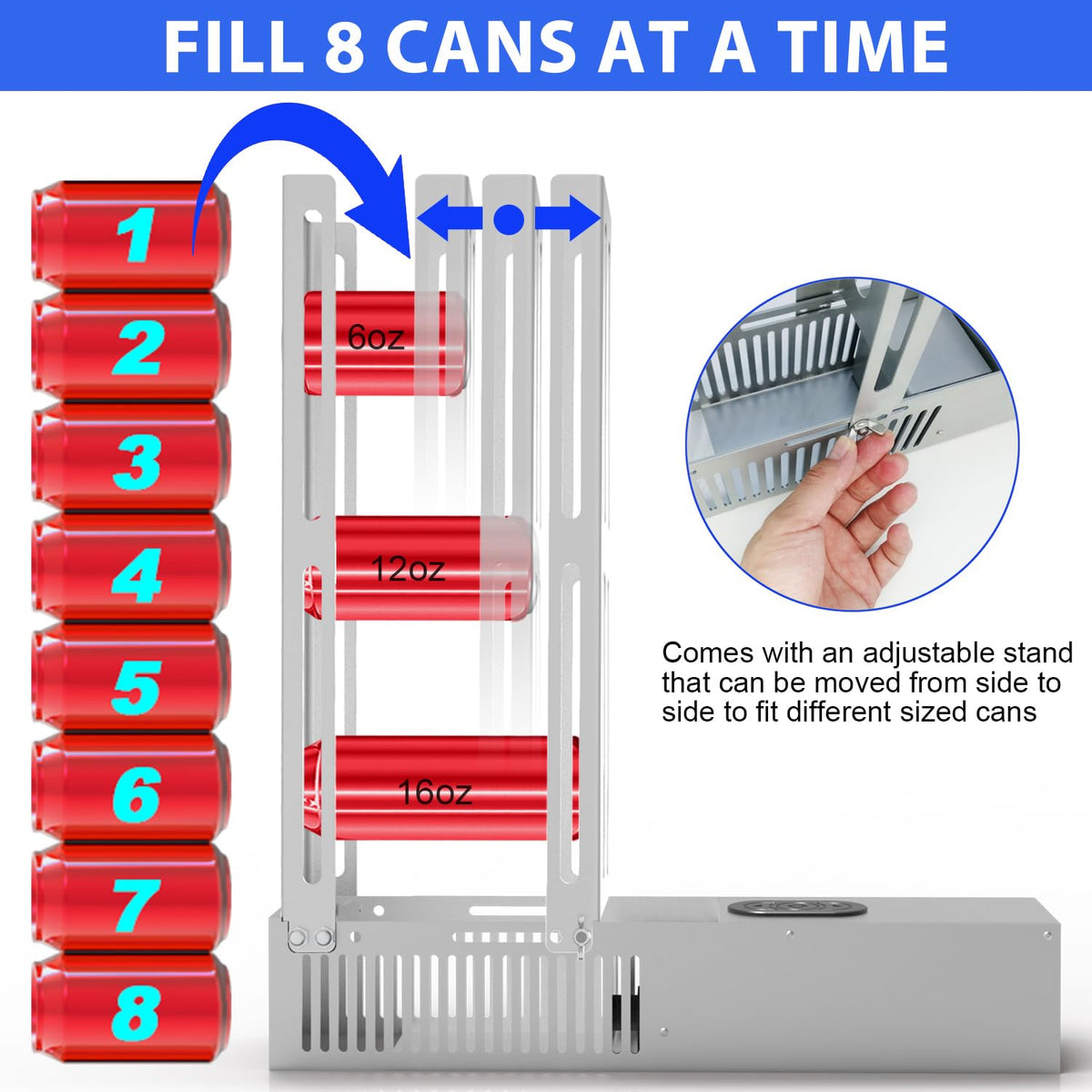 Electric Can Crusher for Recycling 8/12/16oz Cans L95942