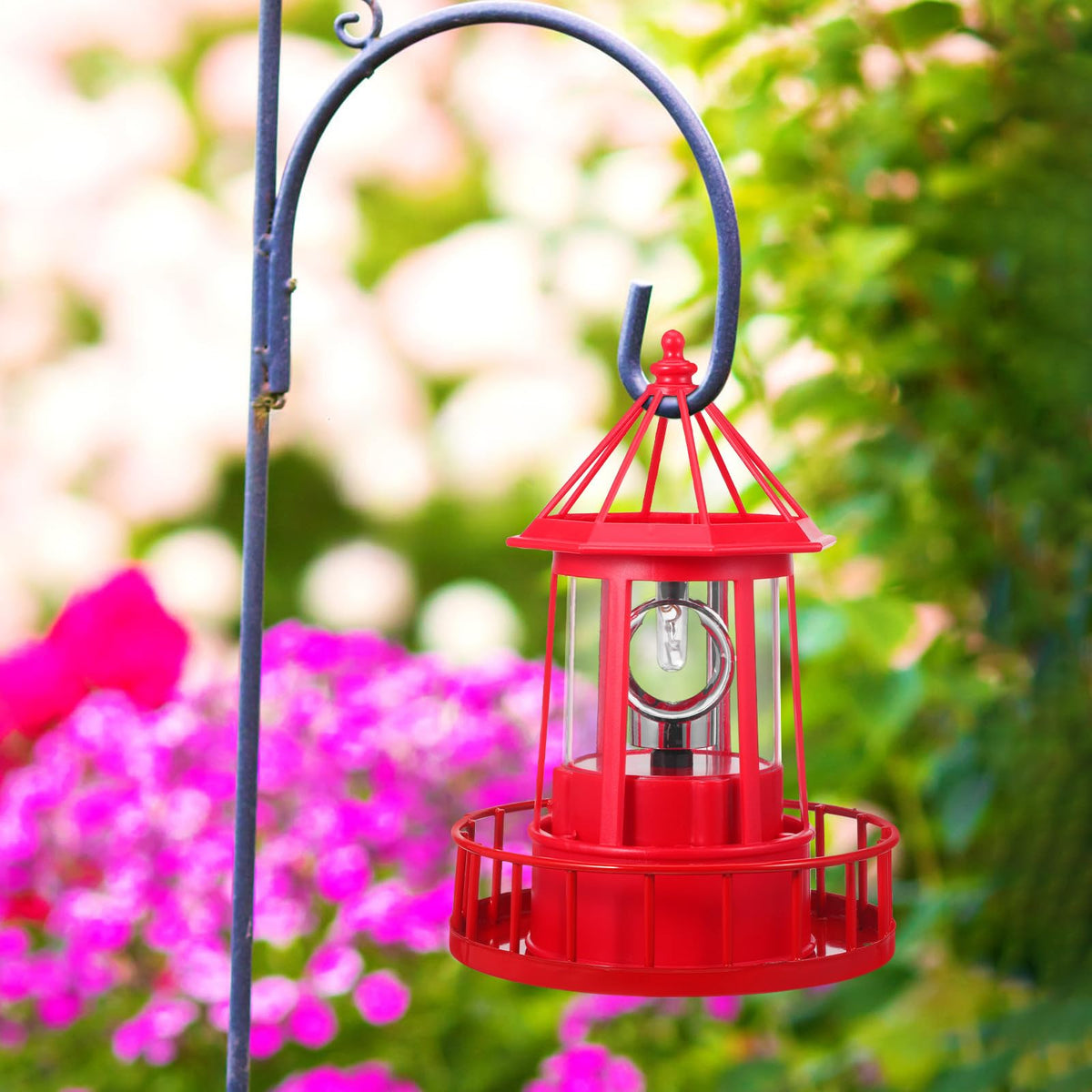 Solar Powered Lighthouse Statue Light R152378