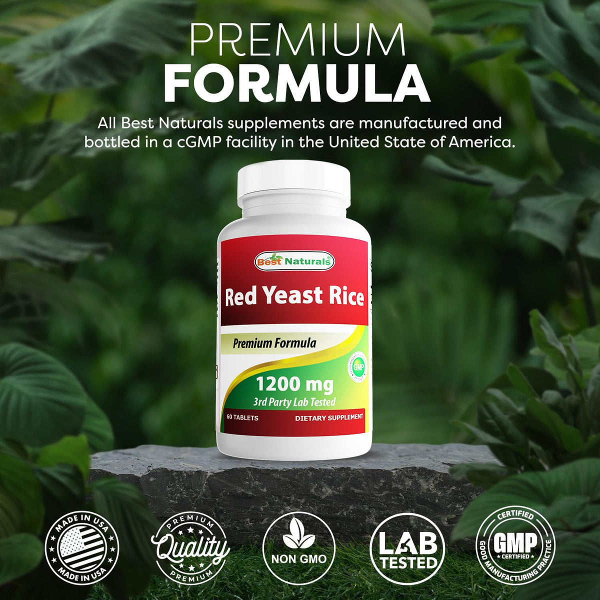Red Yeast Rice 1200 Mg 60 Tablets T731