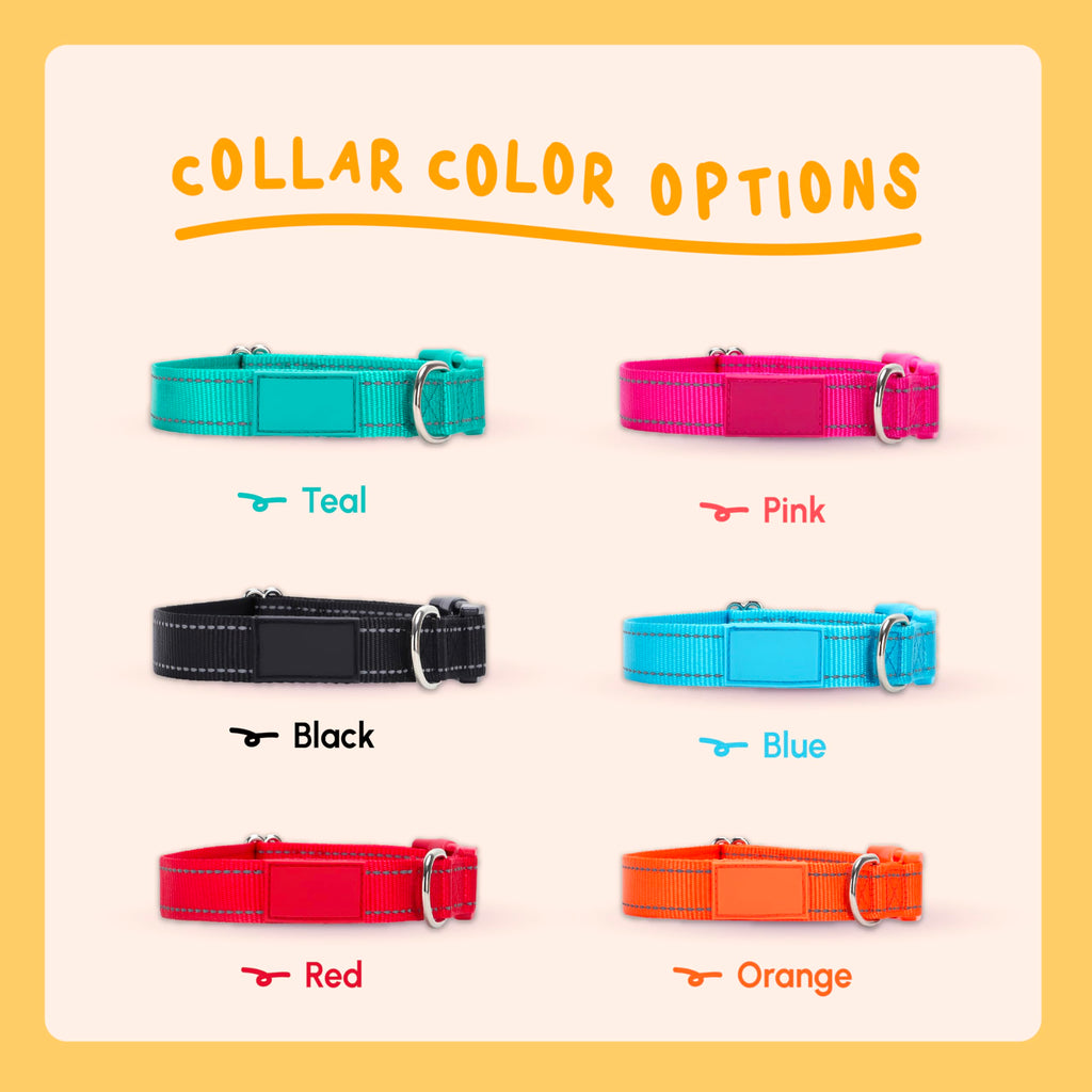 Reflective Nylon Personalized Dog Collar O442181