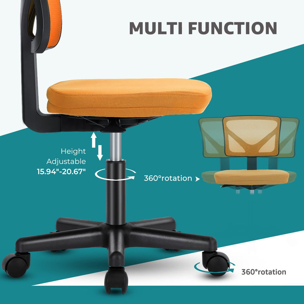 Armless Ergonomic Home Office Chair T537