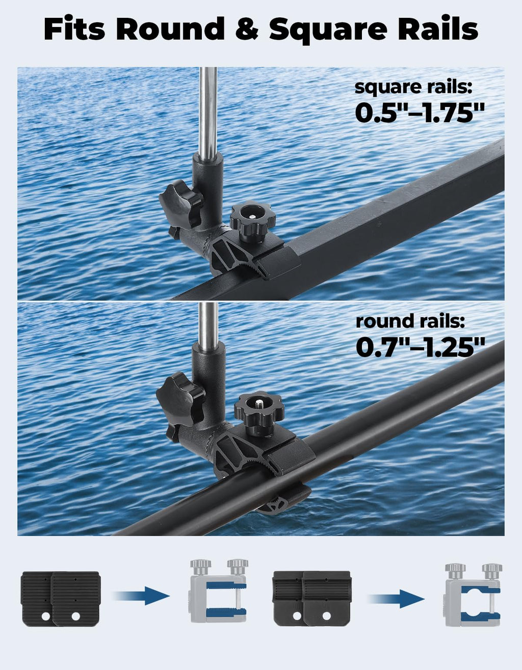 Stainless Steel 360° Rotating Boat Flag Pole Holder Z3589